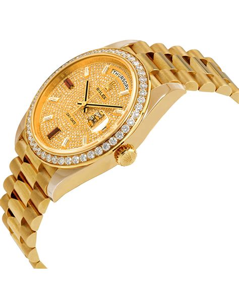 rolex mens presidential gold replica|rolex knockoff watches day date.